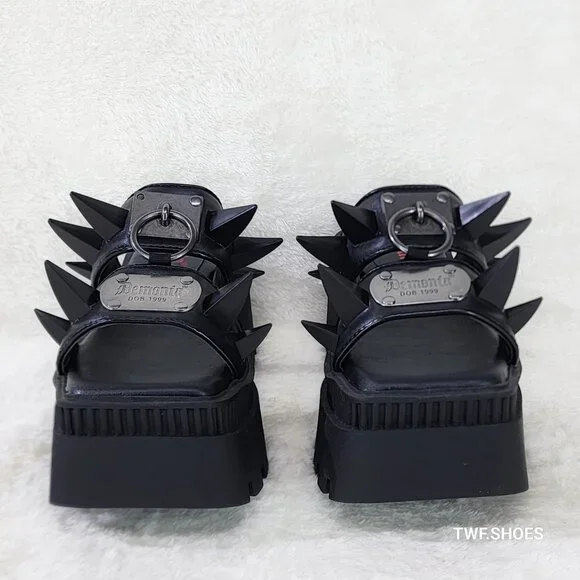Wrath Claw Spiked Platform Goth Sandals Demonia - Picture 14 of 16